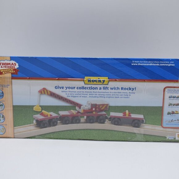 Rocky and Front and Back Cars Learning Curve Thomas & Friends Wooden Railway New - Picture 10 of 10